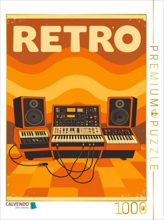 Produktbild: CALVENDO Puzzle Retro Soundwaves Studio | 1000 Teile Lege-Gr&ouml;&szlig;e 64x48cm Foto-Puzzle f&uuml;r gl&uuml;ckliche Stunden