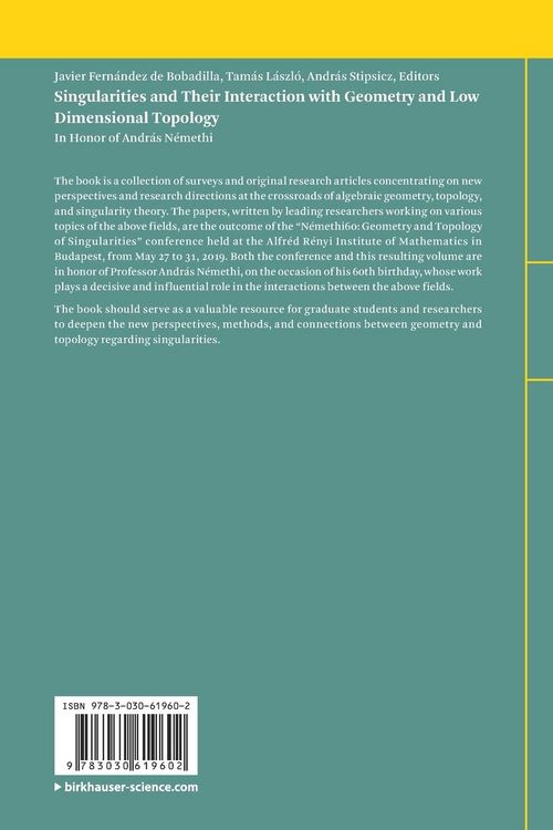 Produktbild: Singularities and Their Interaction with Geometry and Low Dimensional Topology