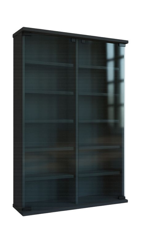 Produktbild: Holz CD DVD Stand Regal Schrank Roma Glast&uuml;r