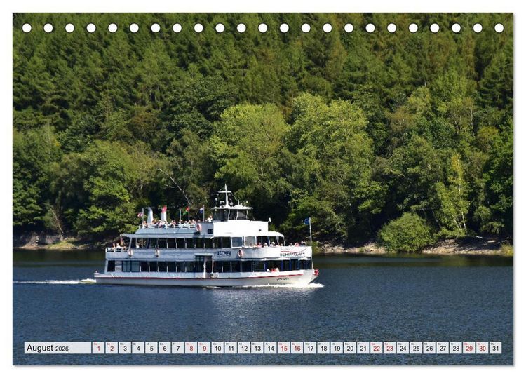 Produktbild: Rurberg und Woffelsbach - Leben wo andere Urlaub machen, in der Eifel (Tischkalender 2026 DIN A5 quer), CALVENDO Monatskalender