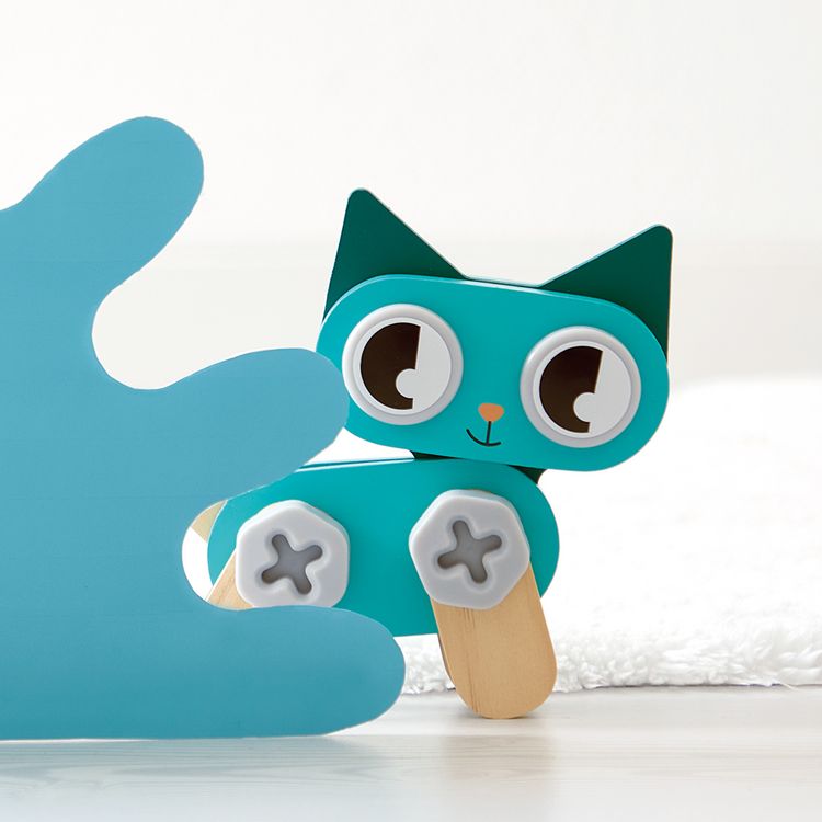Produktbild: Holz-Bauset mit Hund, Katze & Hase &ndash; Konstruktionsspiel ab 3 Jahren