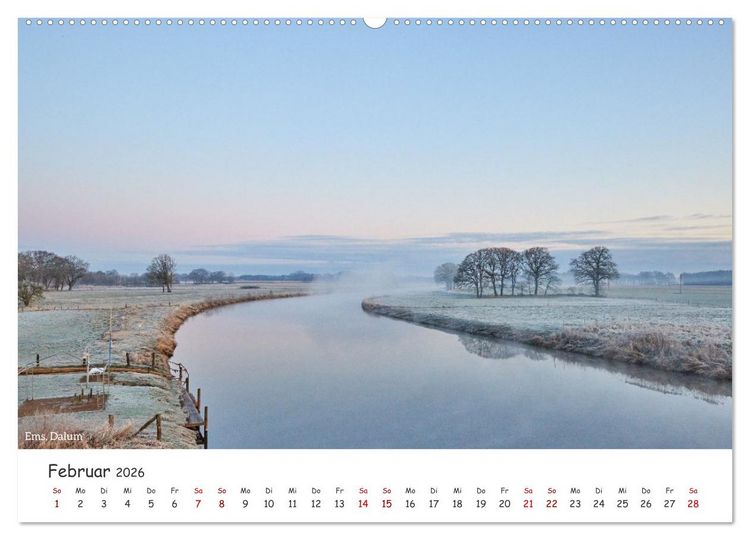 Produktbild: Emsland Impressionen (hochwertiger Premium Wandkalender 2026 DIN A2 quer), Kunstdruck in Hochglanz