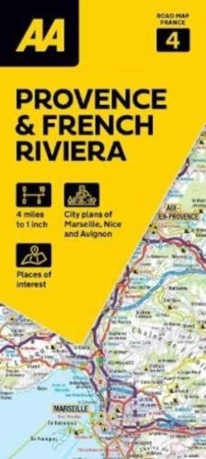 Produktbild: AA Road Map Provence & French Riviera