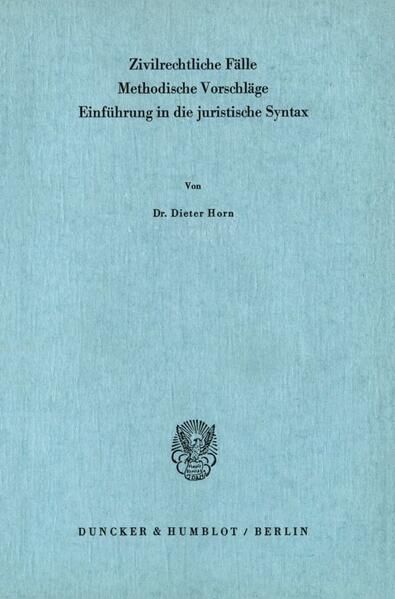 Produktbild: Zivilrechtliche F&auml;lle. Methodische Vorschl&auml;ge.