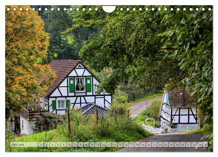 Produktbild: Idyllische Wanderwege im Bergischen Land (Wandkalender 2026 DIN A4 quer), CALVENDO Monatskalender