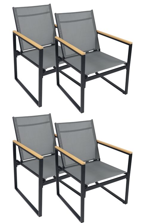 Produktbild: 4-tlg. Gartenstuhl Balkonstuhl Lounge Volasi