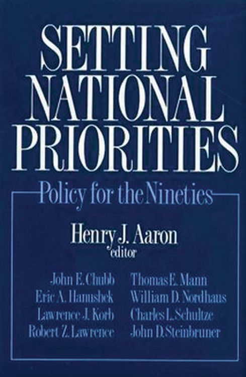 Produktbild: Setting National Priorities