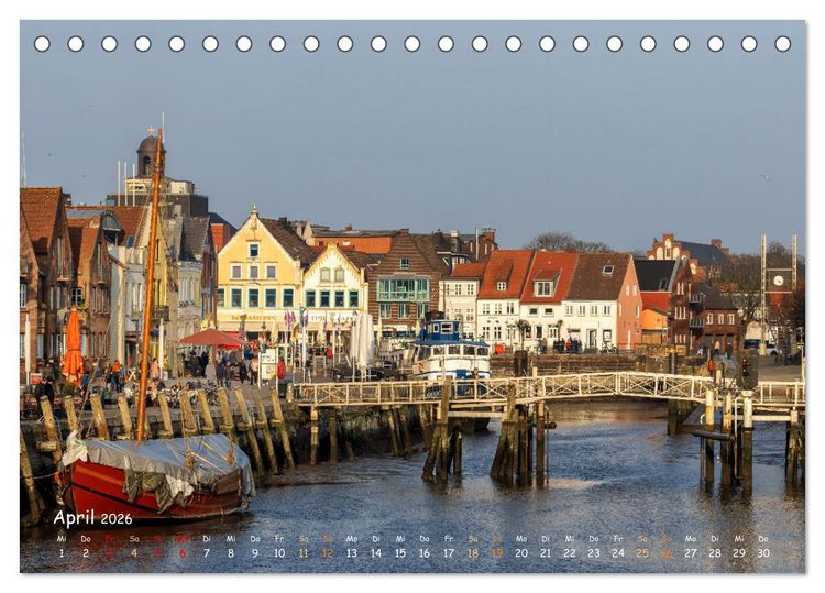 Produktbild: Westk&uuml;ste - Zwischen St. Peter Ording, B&uuml;sum und Elbe (Tischkalender 2026 DIN A5 quer), CALVENDO Monatskalender