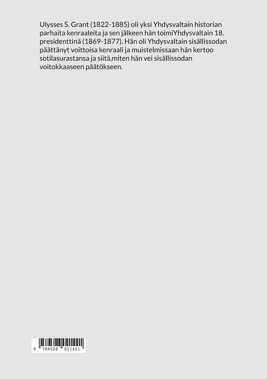 Produktbild: Presidentti Grantin muistelmat, Osa I.