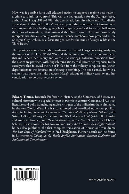 Anna Haag and her Secret Diary of the Second World War