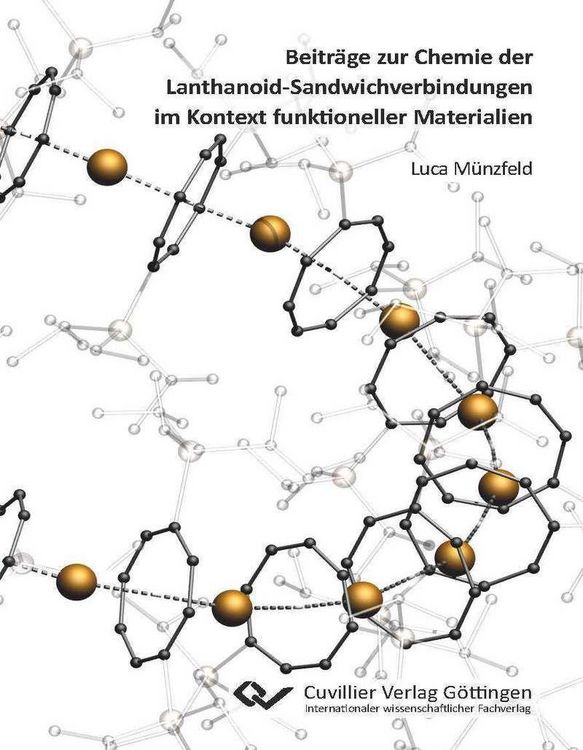 Produktbild: Beitr&auml;ge zur Chemie der Lanthanoid-Sandwichverbindungen im Kontext funktioneller Materialien