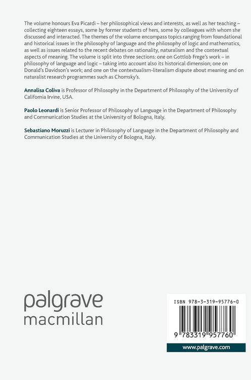 Produktbild: Eva Picardi on Language, Analysis and History