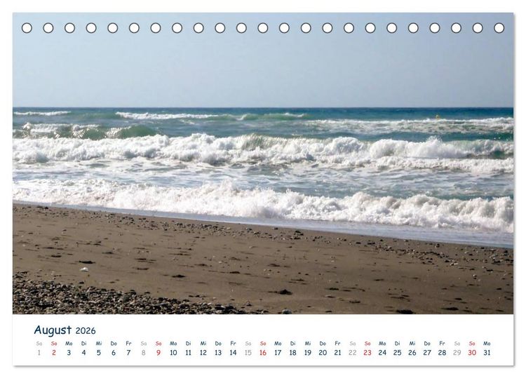 Produktbild: COSTA DEL SOL - Wellenspiel (Tischkalender 2026 DIN A5 quer), CALVENDO Monatskalender
