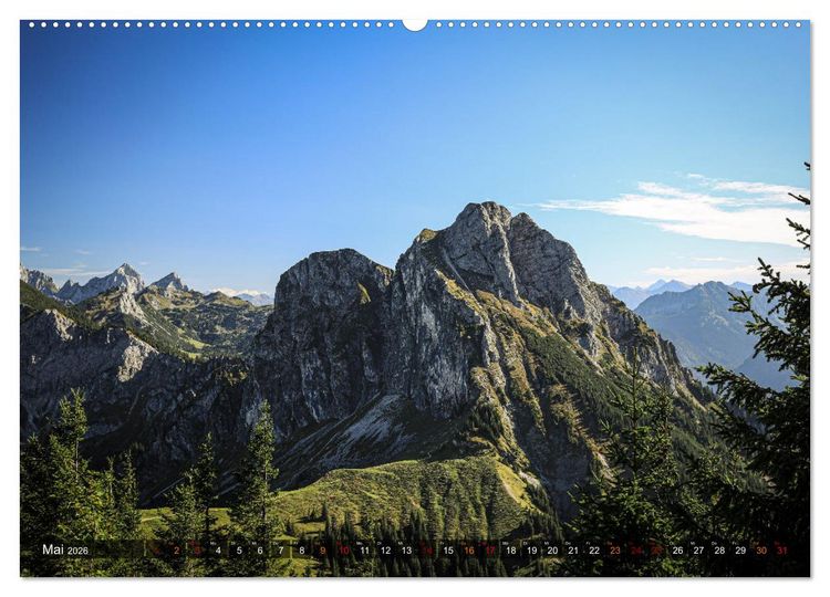 Produktbild: Naturparadies Allg&auml;u - Von Oberstdorf bis F&uuml;ssen (Wandkalender 2026 DIN A2 quer), CALVENDO Monatskalender