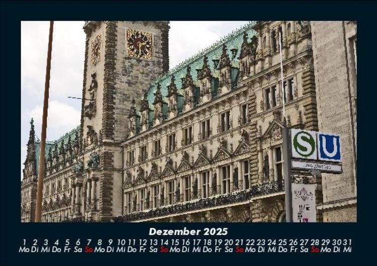 Produktbild: Hamburg 2025 Fotokalender DIN A5