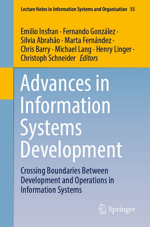 Produktbild: Advances in Information Systems Development