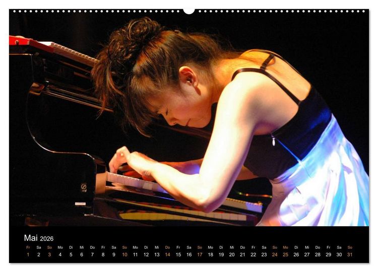 Produktbild: Jazz Pianisten 2026 (Wandkalender 2026 DIN A2 quer), CALVENDO Monatskalender