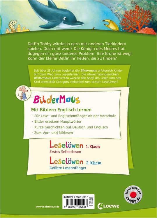 Produktbild: Bildermaus - Mit Bildern Englisch lernen - Delfingeschichten - Dolphin Stories