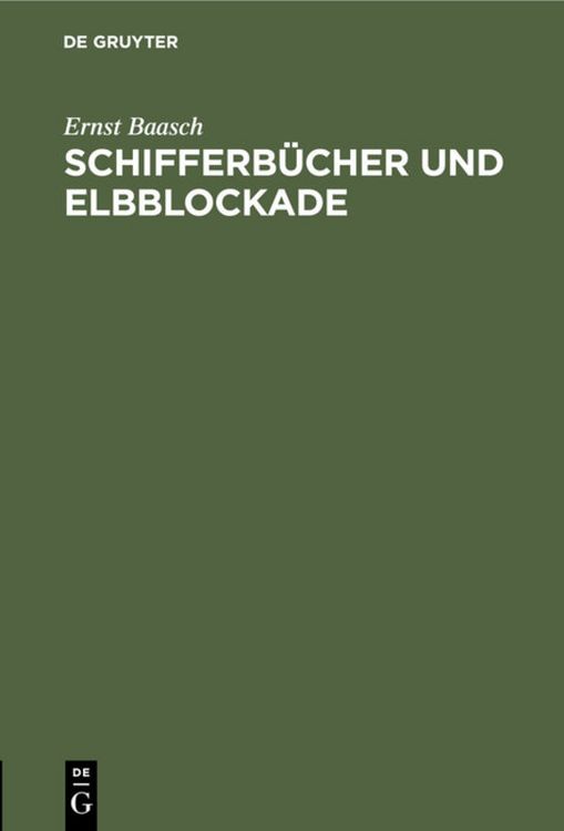 Produktbild: Schifferb&uuml;cher und Elbblockade