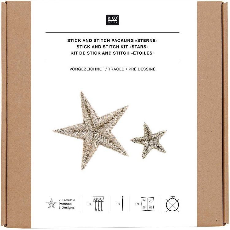 Produktbild: Stick and Stitch Packung Sterne