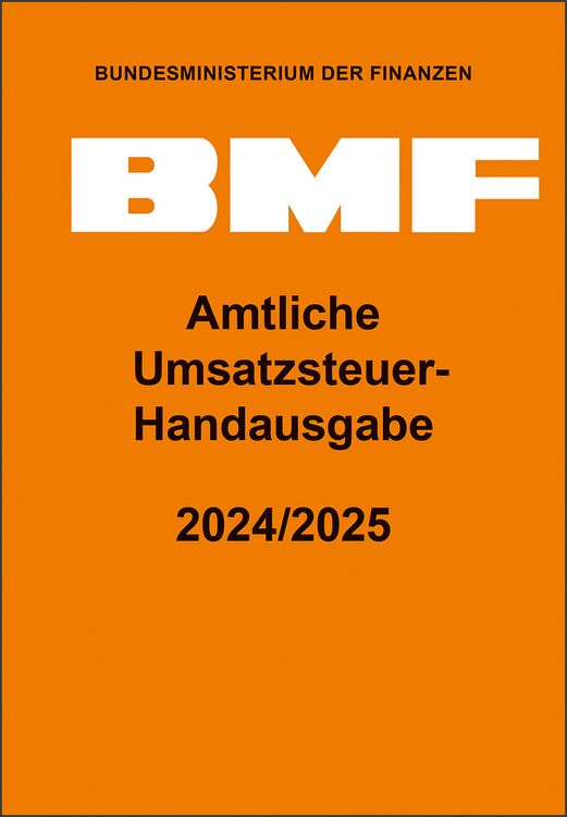 Produktbild: Amtliche Umsatzsteuer-Handausgabe 2024/2025