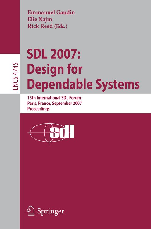 Produktbild: SDL 2007: Design for Dependable Systems