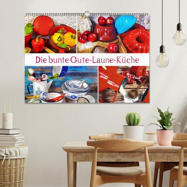Produktbild: Die bunte Gute Laune K&uuml;che (Wandkalender 2026 DIN A2 quer), CALVENDO Monatskalender