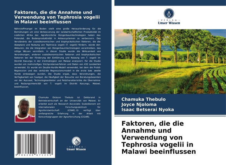 Produktbild: Faktoren, die die Annahme und Verwendung von Tephrosia vogelii in Malawi beeinflussen