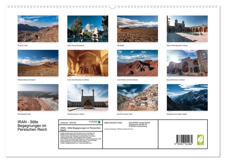 Produktbild: IRAN - Stille Begegnungen im Persischen Reich (hochwertiger Premium Wandkalender 2026 DIN A2 quer), Kunstdruck in Hochglanz