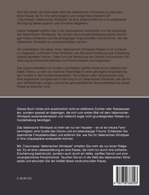 Produktbild: Traumrasse Italienisches Windspiel