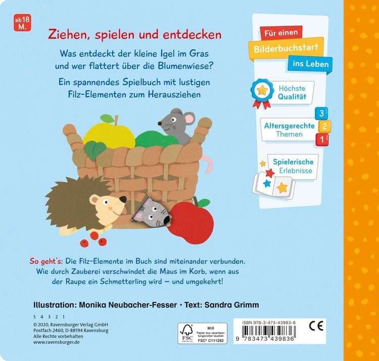 Produktbild: Mein erstes Zieh- und Spielbuch: Im Garten