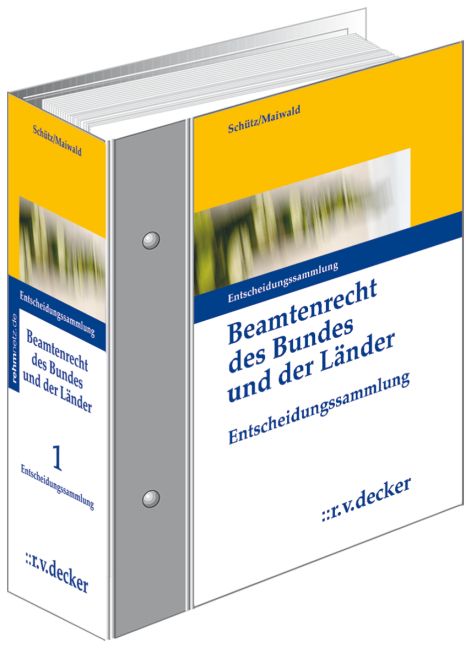 Produktbild: Beamtenrecht des Bundes und der L&auml;nder