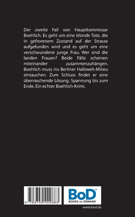 Produktbild: Jacek Boehlich und die blonde Tote