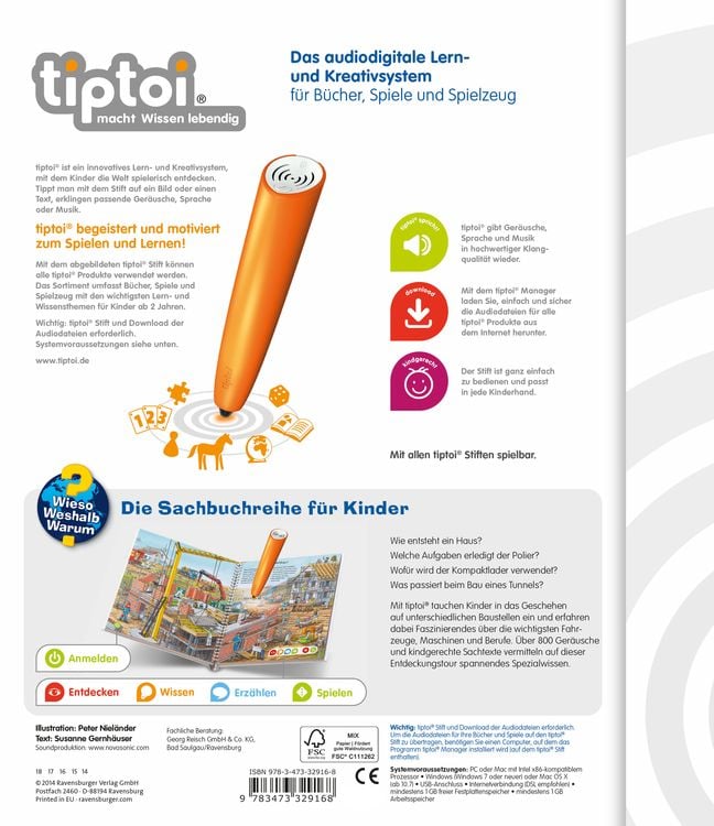Tiptoi® Wieso? Weshalb? Warum? - Komm mit auf die Baustelle