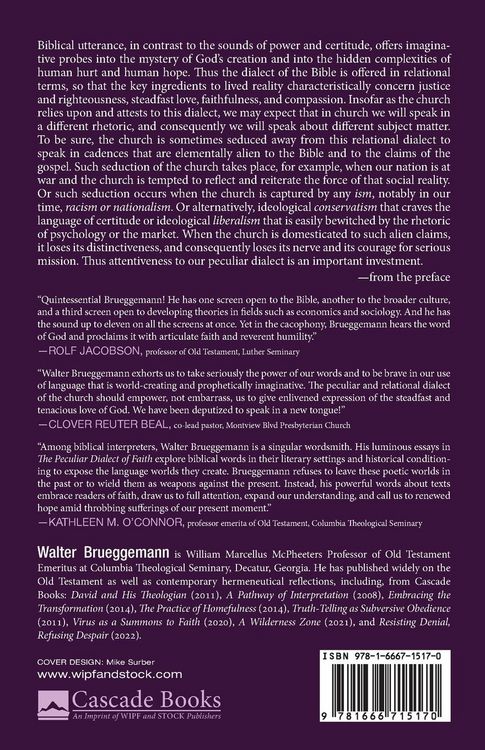Produktbild: The Peculiar Dialect of Faith