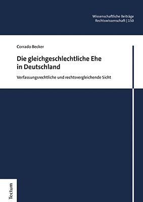 Produktbild: Die gleichgeschlechtliche Ehe in Deutschland