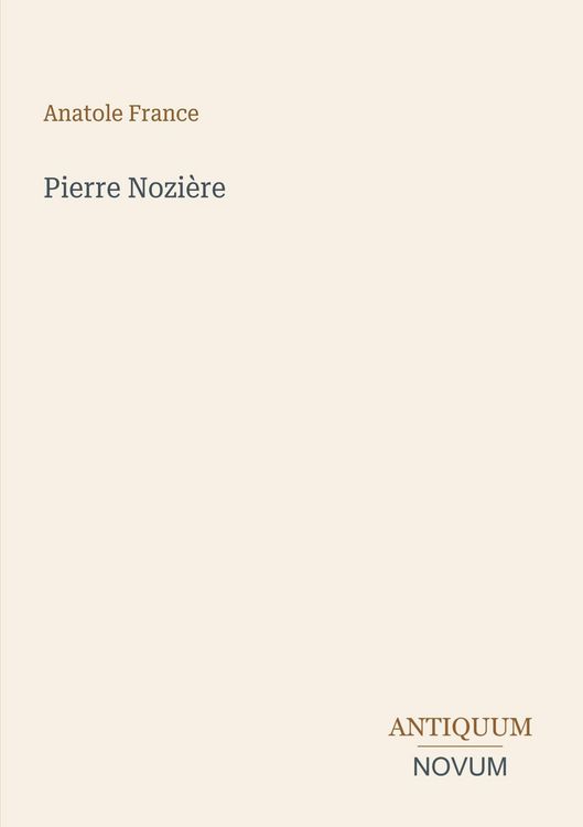 Produktbild: Pierre Nozi&egrave;re