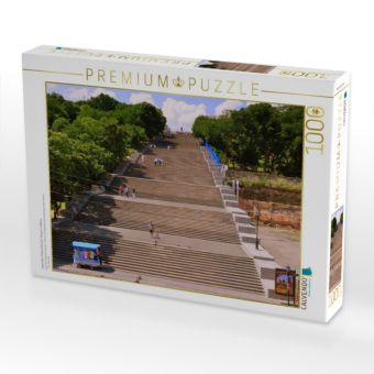 Produktbild: CALVENDO Puzzle Legend&auml;re Potjomkinsche Treppe in Odessa | 1000 Teile Lege-Gr&ouml;&szlig;e 64x48cm Foto-Puzzle f&uuml;r gl&uuml;ckliche Stunden