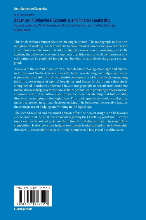 Produktbild: Advances in Behavioral Economics and Finance Leadership
