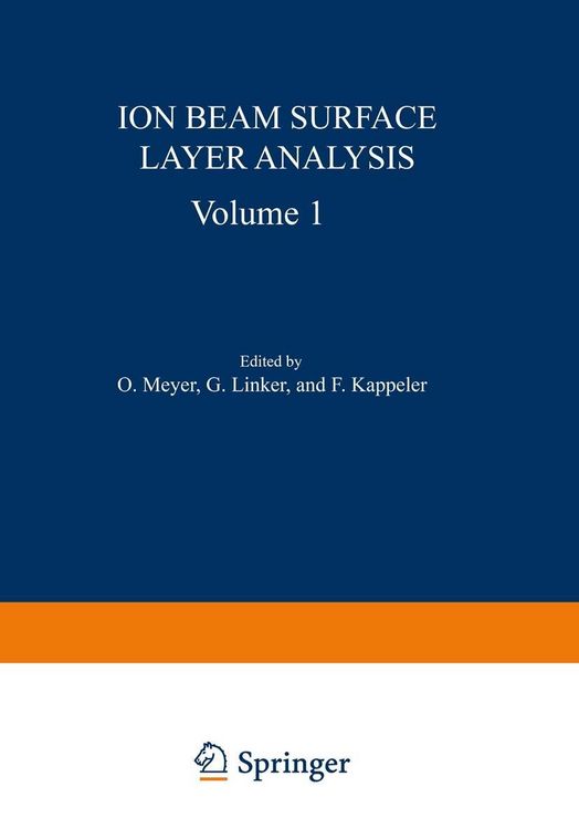 Produktbild: Ion Beam Surface Layer Analysis