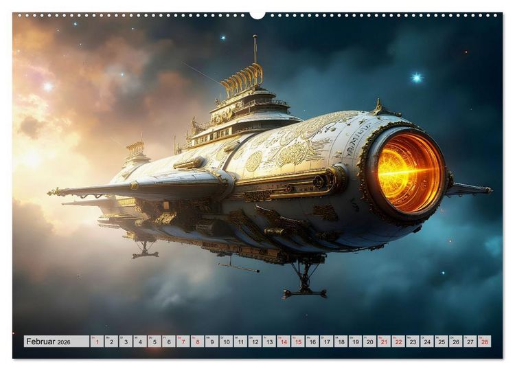 Produktbild: Kosmische Extravaganz (Wandkalender 2026 DIN A2 quer), CALVENDO Monatskalender