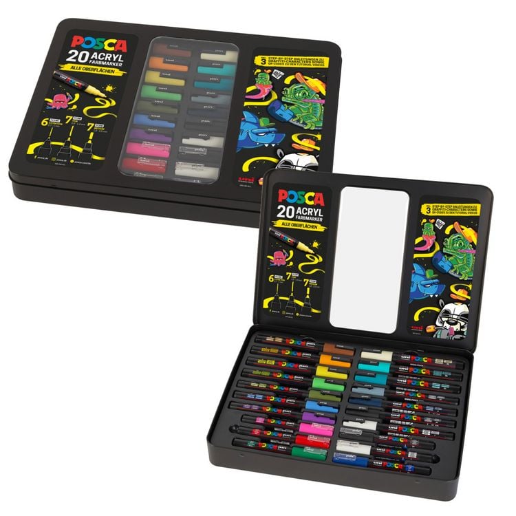 Produktbild: uni-ball Marker uni POSCA Etui Graffiti 20er Set