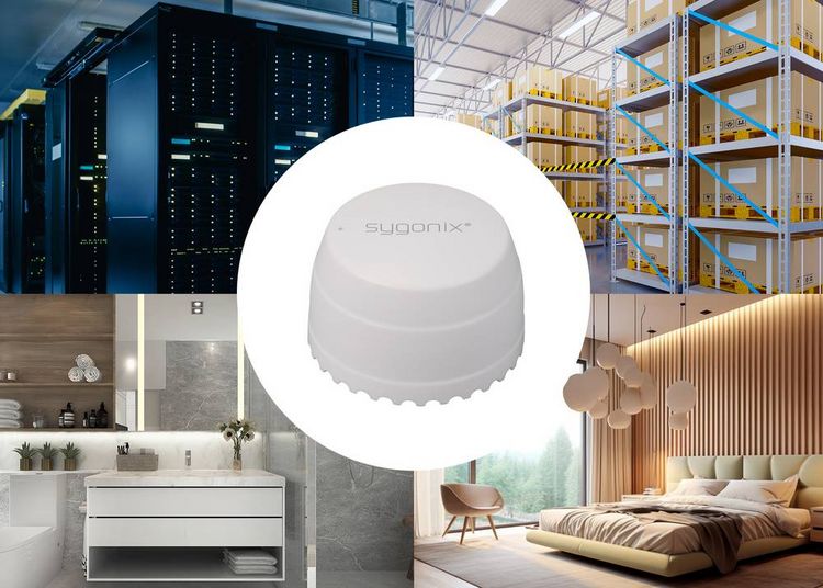 Produktbild: Sygonix SY-6515316 Funk-Wassermelder mit App-Steuerung batteriebetrieben