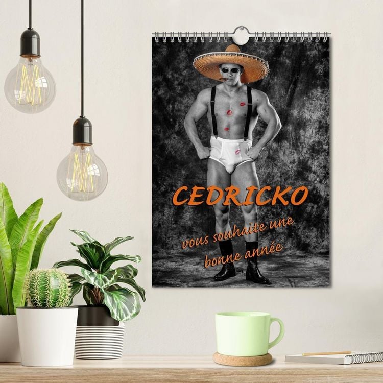 Produktbild: CEDRICKO vous souhaite une bonne ann&eacute;e (Calendrier mural 2026 DIN A4 horizontal), CALVENDO calendrier mensuel