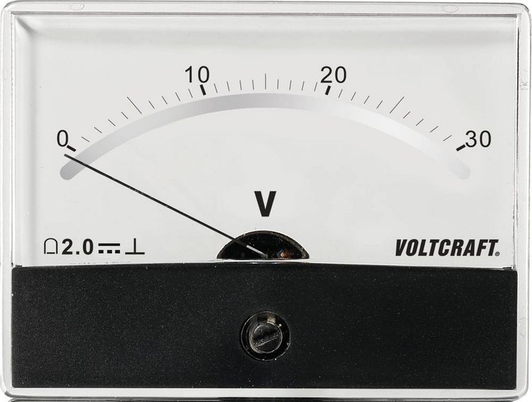 Produktbild: VOLTCRAFT AM-86X65/30V/DC AM-86X65/30V/DC Einbau-Messger&auml;t AM-86X65/30V/DC Drehspule