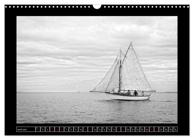 Produktbild: Voiles anciennes (Calendrier mural 2026 DIN A3 vertical), CALVENDO calendrier mensuel