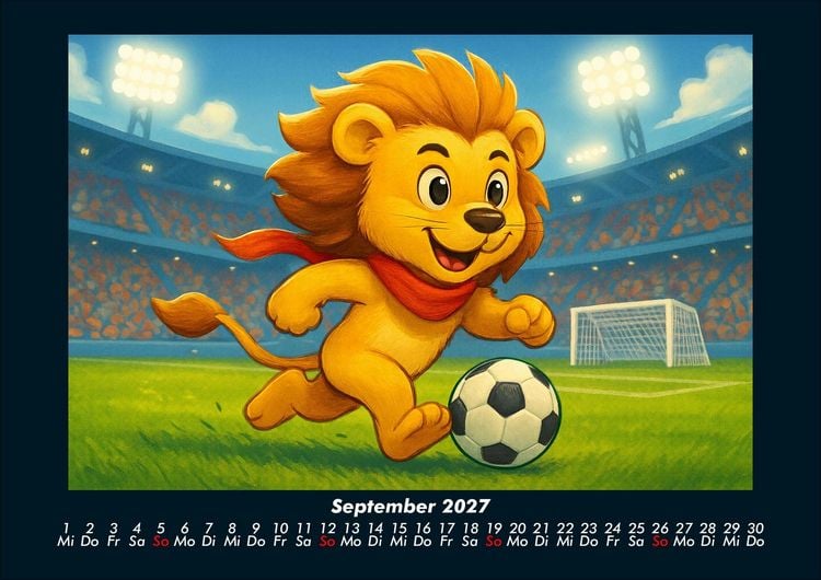 Produktbild: Buschi und das Fu&szlig;balljahr 2027 Fotokalender DIN A4