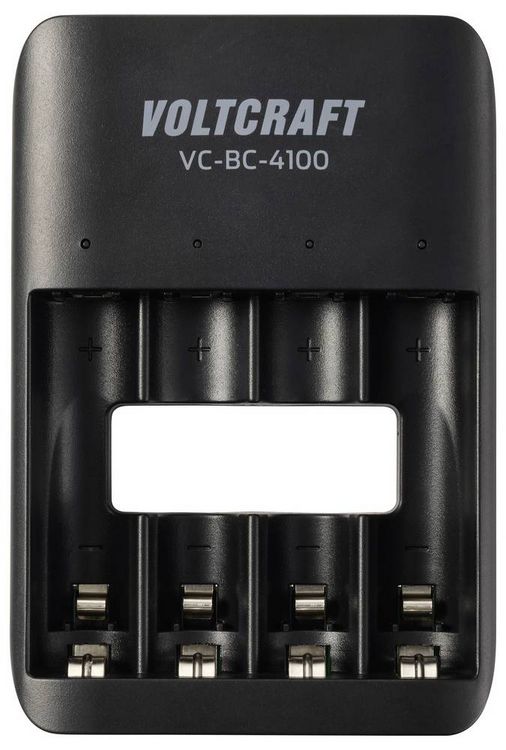 Produktbild: VOLTCRAFT VC-BC-4100 Rundzellen-Ladeger&auml;t NiMH, NiZn, LiIon Mignon (AA), Micro (AAA)