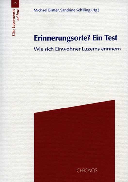Bild vom Artikel Erinnerungsorte? Ein Test vom Autor Michael Blatter