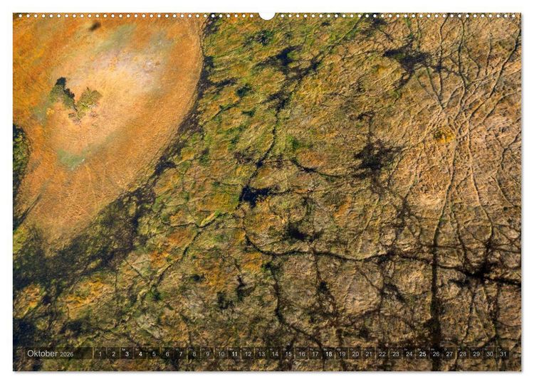 Produktbild: Okavango - Das Delta von oben (Wandkalender 2026 DIN A2 quer), CALVENDO Monatskalender